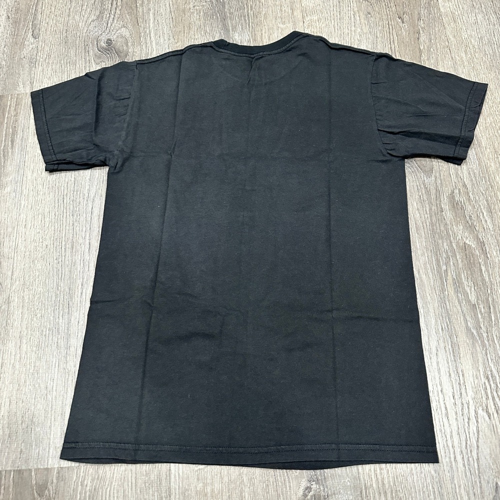 Authentic Jimi Hendrix Mens Small Black Graphic T-Shirt American Flag Rock Band - Picture 8 of 9